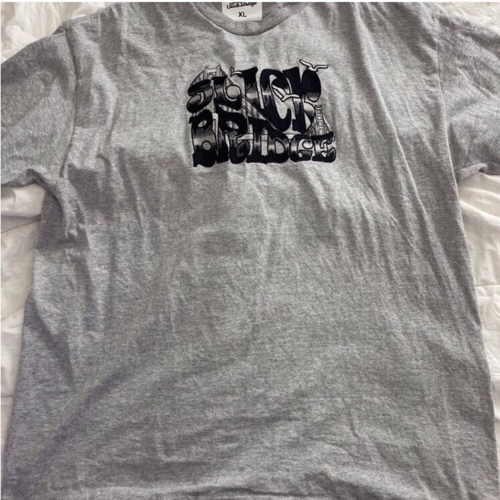 RARE sf golden gate logo graphic shirt